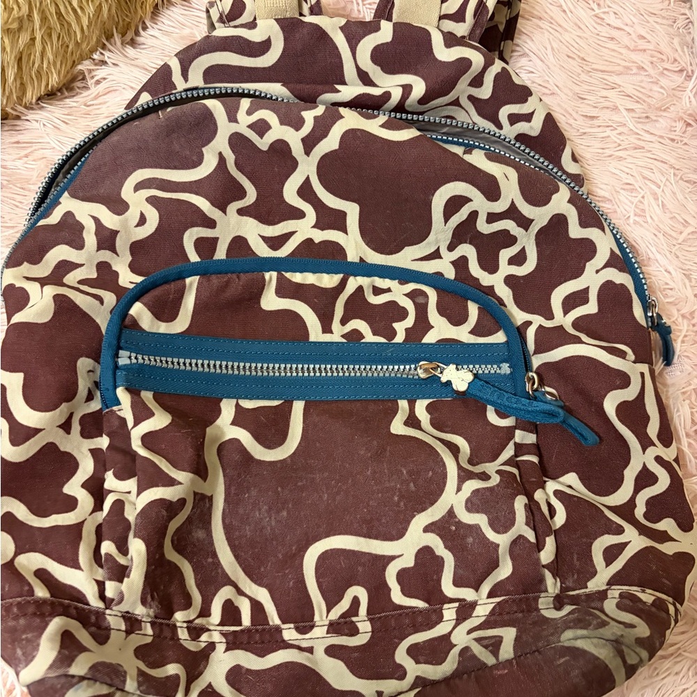 Tous Brown and Cream Backpack